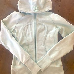 Lululemon Scuba Jacket. Rare light blue color.